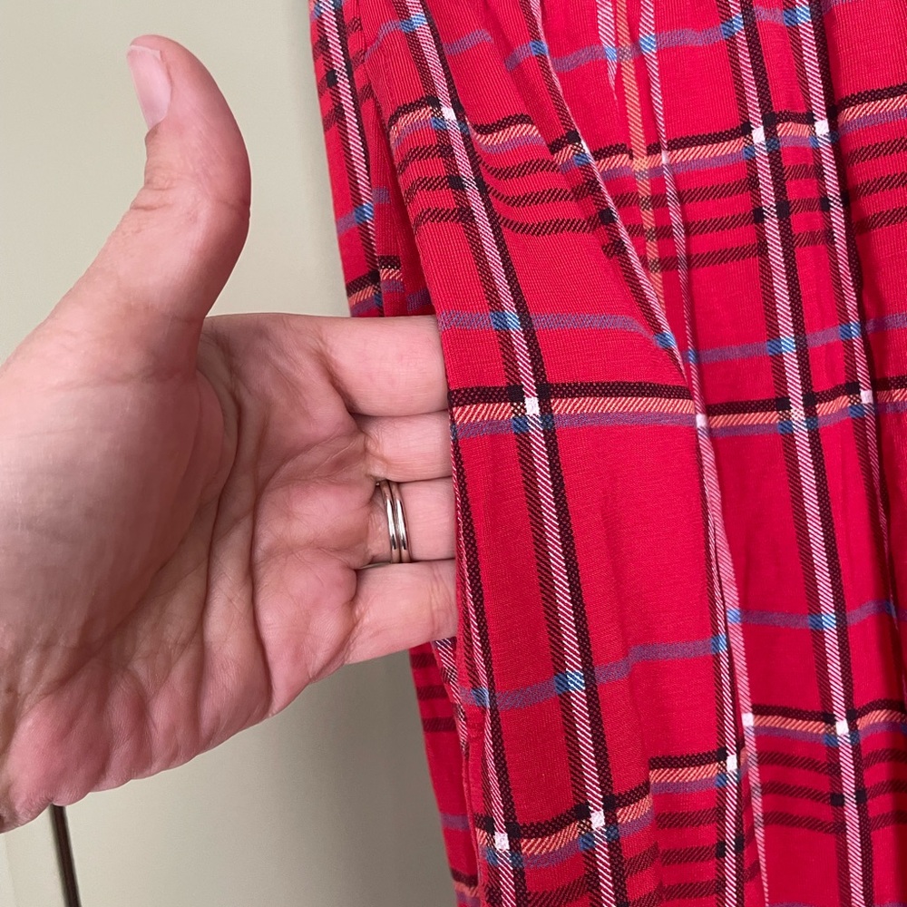 Tommy John Red Plaid Lounge Pants - Picture 5 of 8